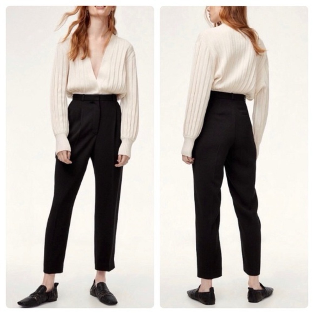 Wilfred Black High-Waisted Trousers